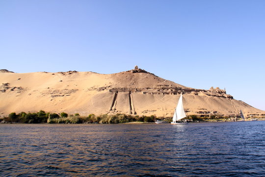 Aswan, Egipto paisaje