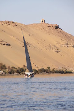 Nilo paisaje tipico en Aswan