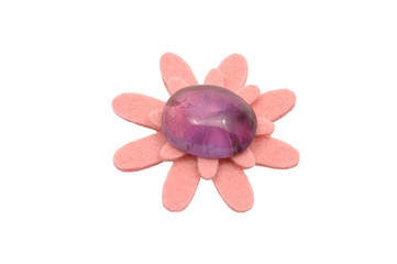 Amethyst auf Filz