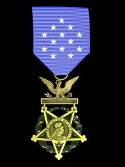 3d render Army medal of honor