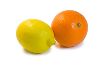 Lemon and orange