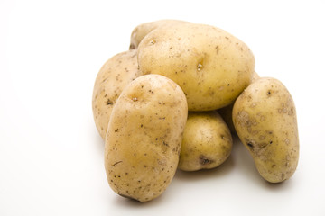 Kartoffeln gestapelt