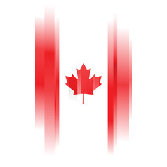 Fototapeta na wymiar Abstract Canada Flag on white background