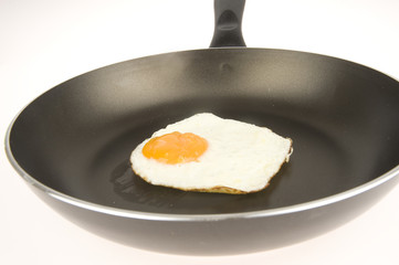 fried egg in a pan