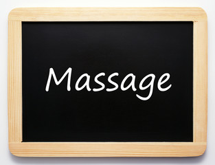 Obraz premium Massage - Holztafel