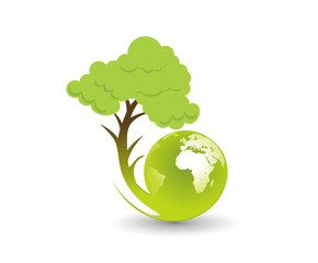 eco globe illustration