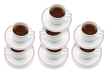 Stacks of Coffee Cups