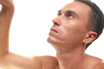 Fototapeta premium Portrait of muscular man