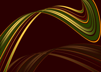 Dark background with crossed deformed lines