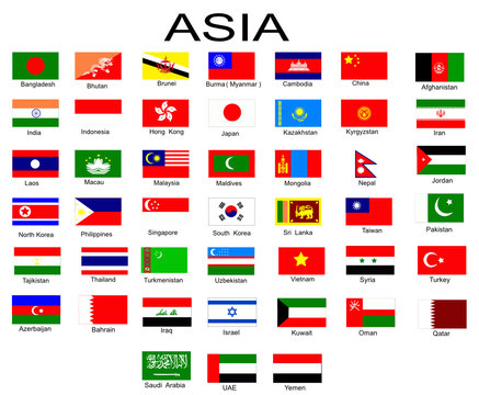 List of all flags of Asian countries