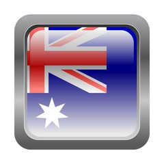 metallic button in colors of Australia