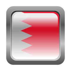 metallic button in colors of Bahrain
