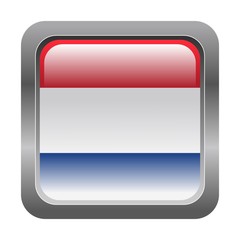 metallic button in colors of Netherlands