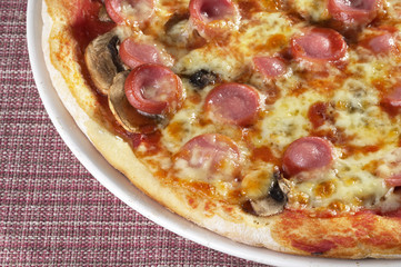 Whole pizza fragment