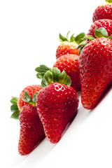 Strawberries Isolated on White