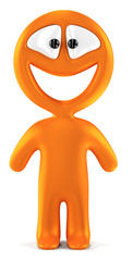 Orange smiling character