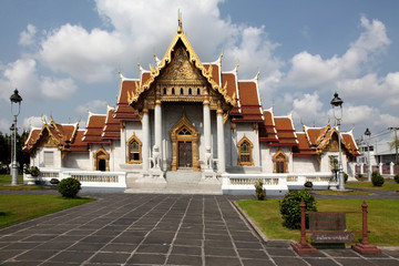 Naklejka premium Buddhist temple, Bangkok