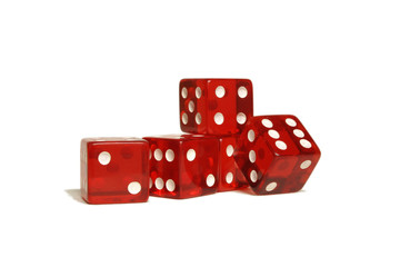 five red dice