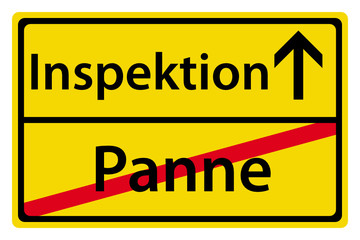 Fototapeta premium Inspektion statt Panne