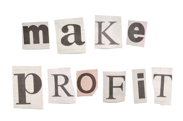 Threat mail to make profit concept