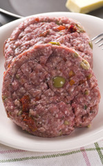 Raw Spiced Burgers