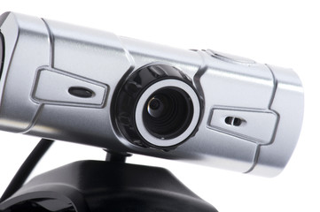 web camera macro on white