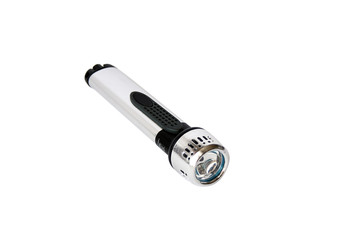 little flashlight isolated on a white with clipping path