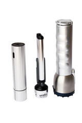 three flashlights