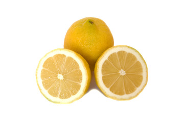 Obraz na płótnie Canvas lemons on white