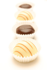 different chocolates