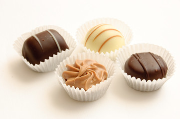 different chocolates