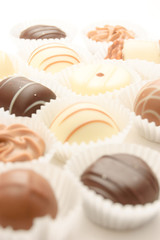 different chocolates