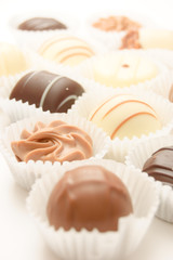 different chocolates