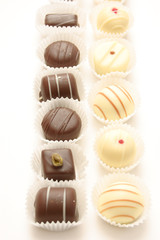 different chocolates