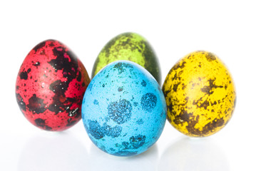 Colored Quail Eggs