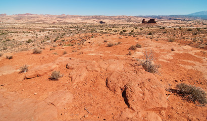 scenic sandstone evening capture at arches national park