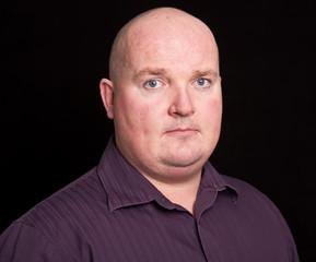 Obraz premium close up picture portrait of an overweight male