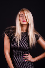 Fototapeta premium Flirty woman in posing