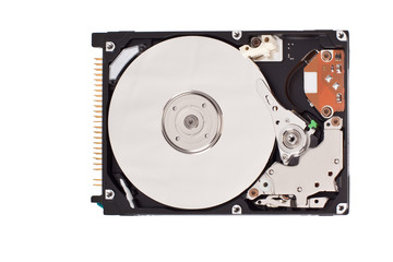 harddisk isolated on white background