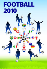 Fototapeta na wymiar 2010 Soccer Football Match