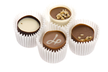 chocolates with sweet almonds