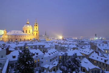 Fototapeten Prag im Winter © courtyardpix