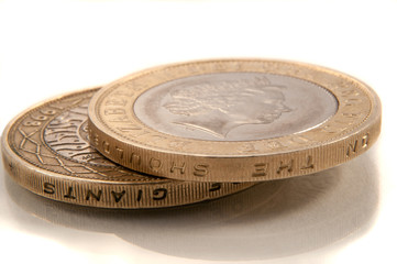 Two pound coins.