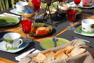La journée commence ... le petit déjeuner aussi