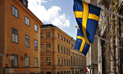 Stockholm Fahne