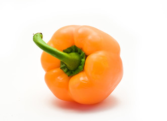 orange pepper isolated on white