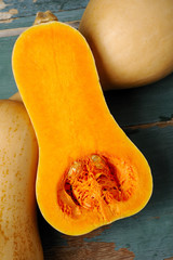 butternut squash on wood
