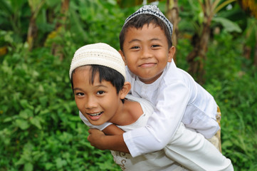 Playful Muslim Kids