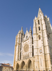 Fototapeta premium Catedral de León, joya del gótico,España