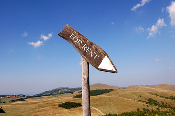 for rent sign